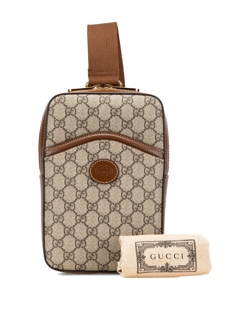 Gucci Pre-Owned 2016-2024 GG Supreme Interlocking G Sling