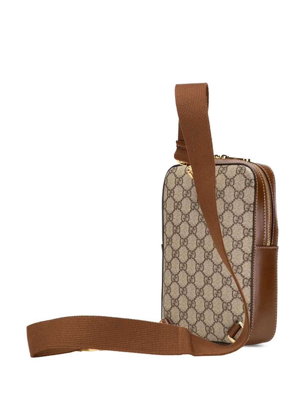 Pre-owned Gucci 2016-2024 Gg Supreme Interlocking G Sling Bag Crossbody Bag