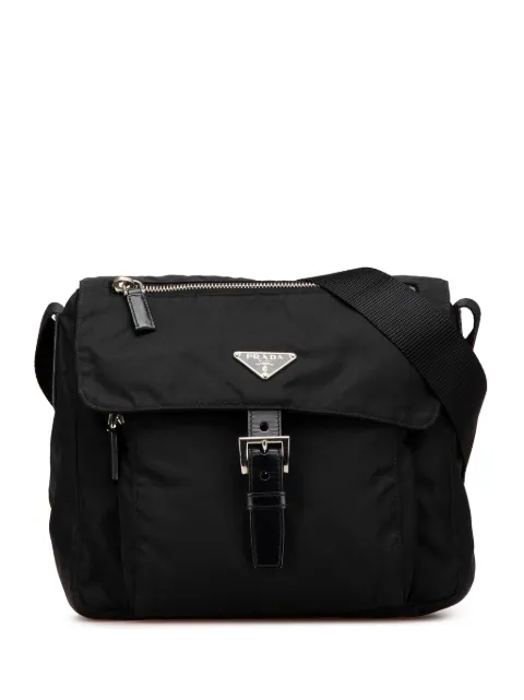 Prada Pre-Owned 2013-2024 Tessuto Zip Buckle Messenger Bag crossbody bag