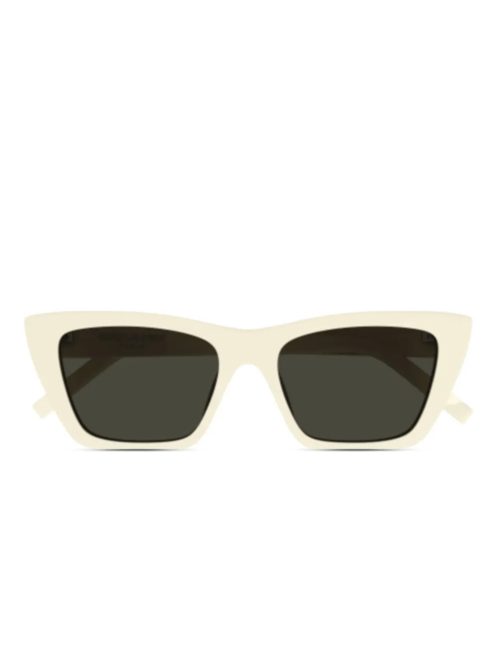 Saint Laurent Eyewear Zonnebril met vierkant montuur Beige