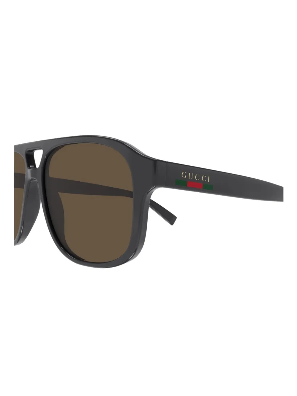 Gucci Eyewear Zonnebril met piloten montuur Grijs