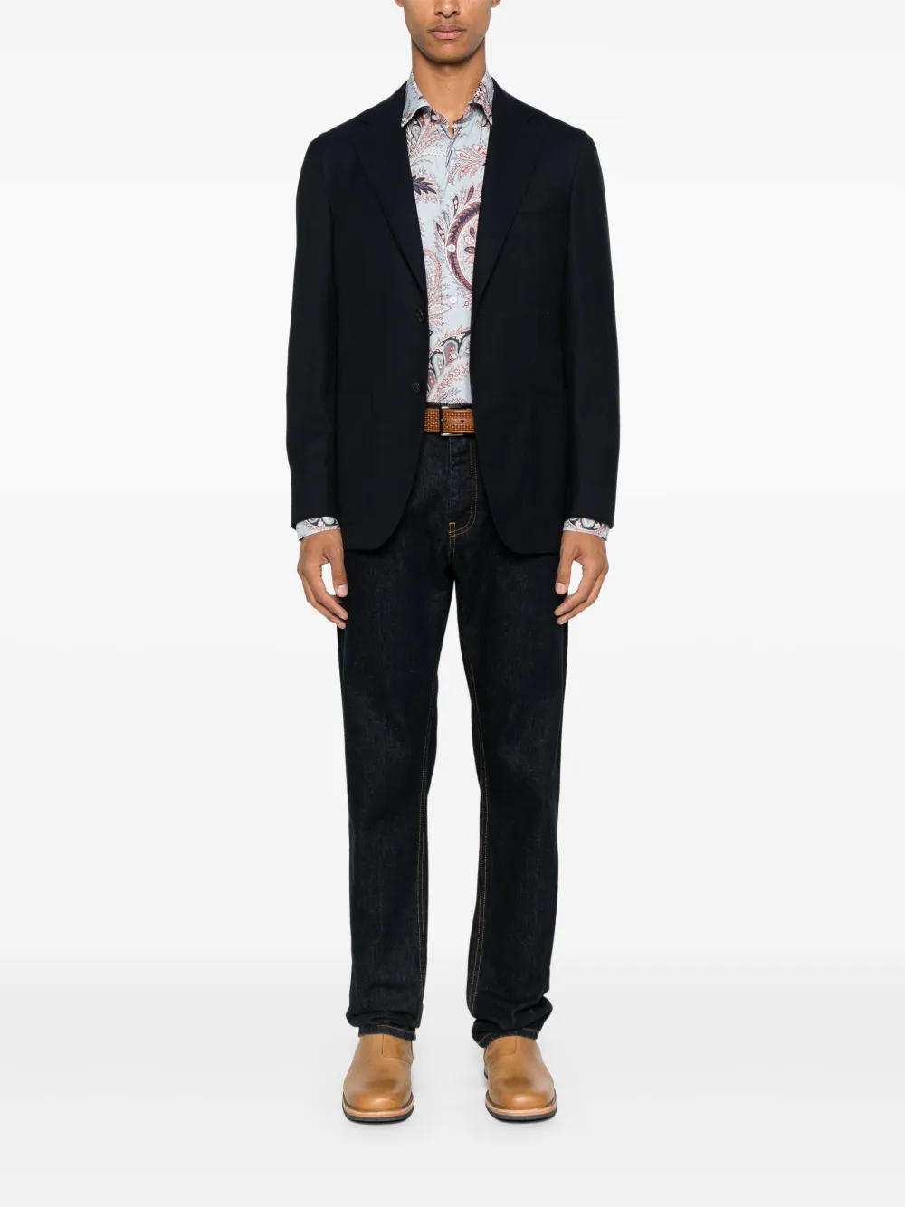 ETRO paisley-print shirt - Blauw