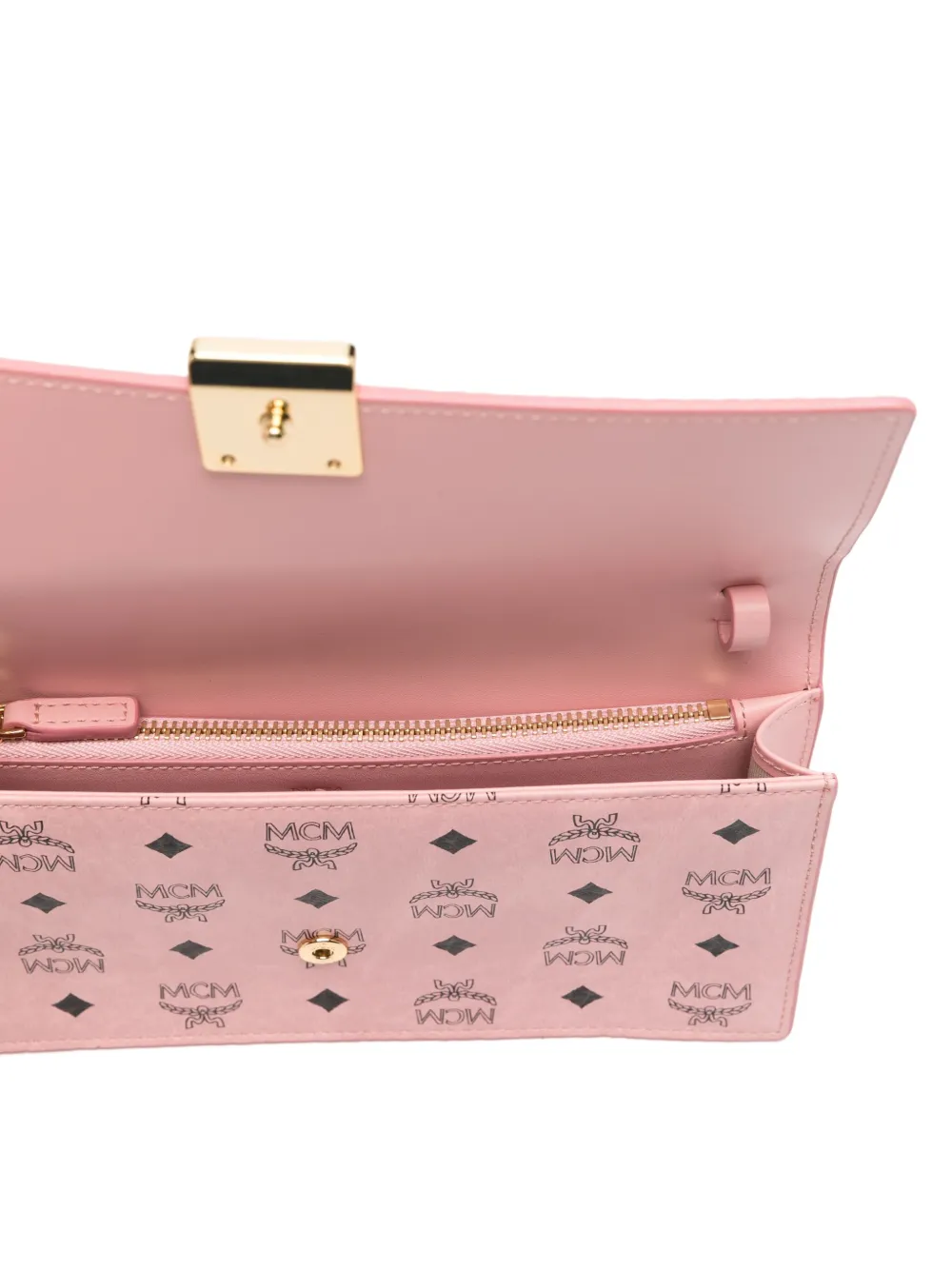 MCM Crossbodytas met monogram-print Roze