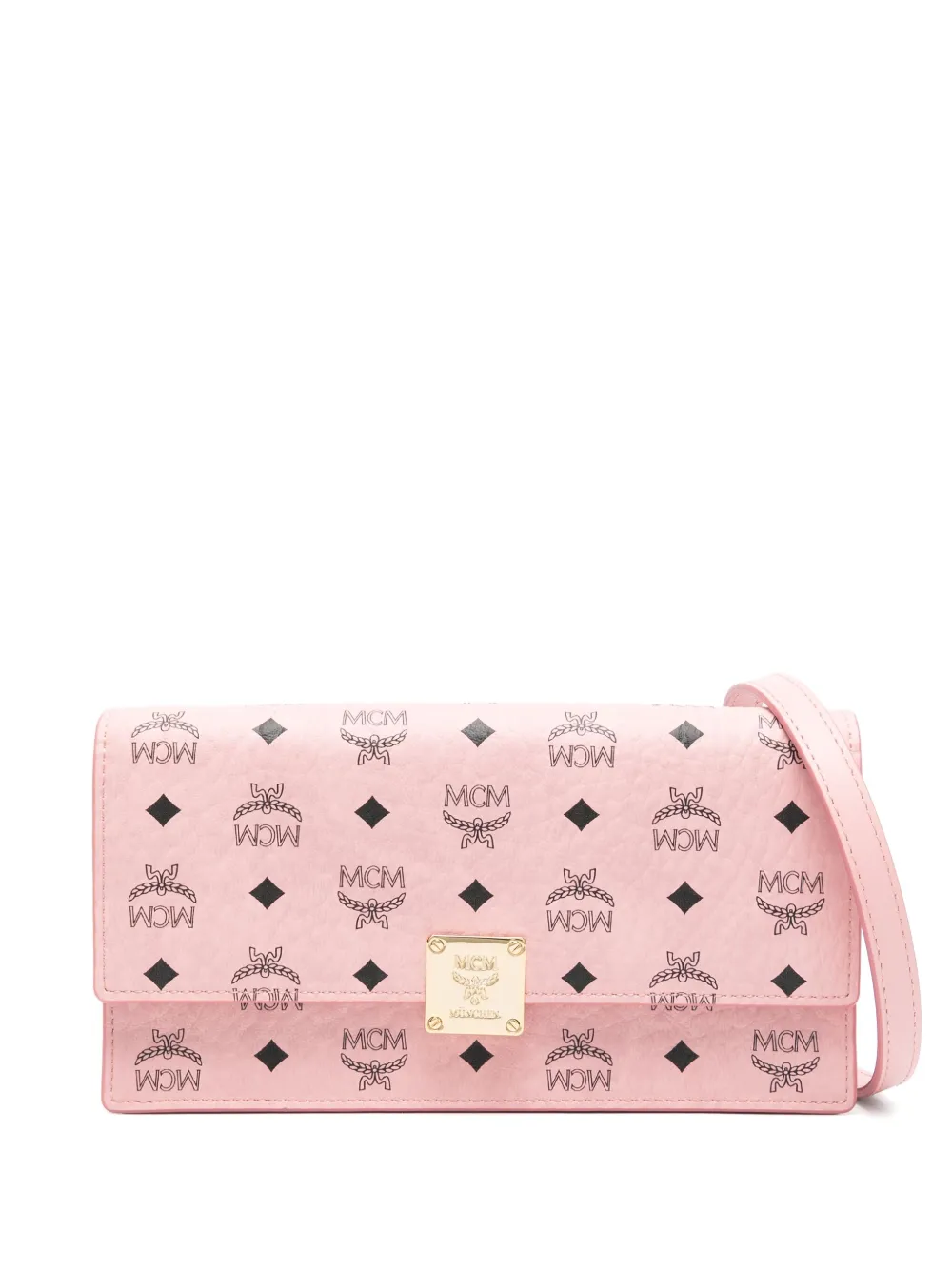 MCM monogram-print cross body bag | Pink | Image 1