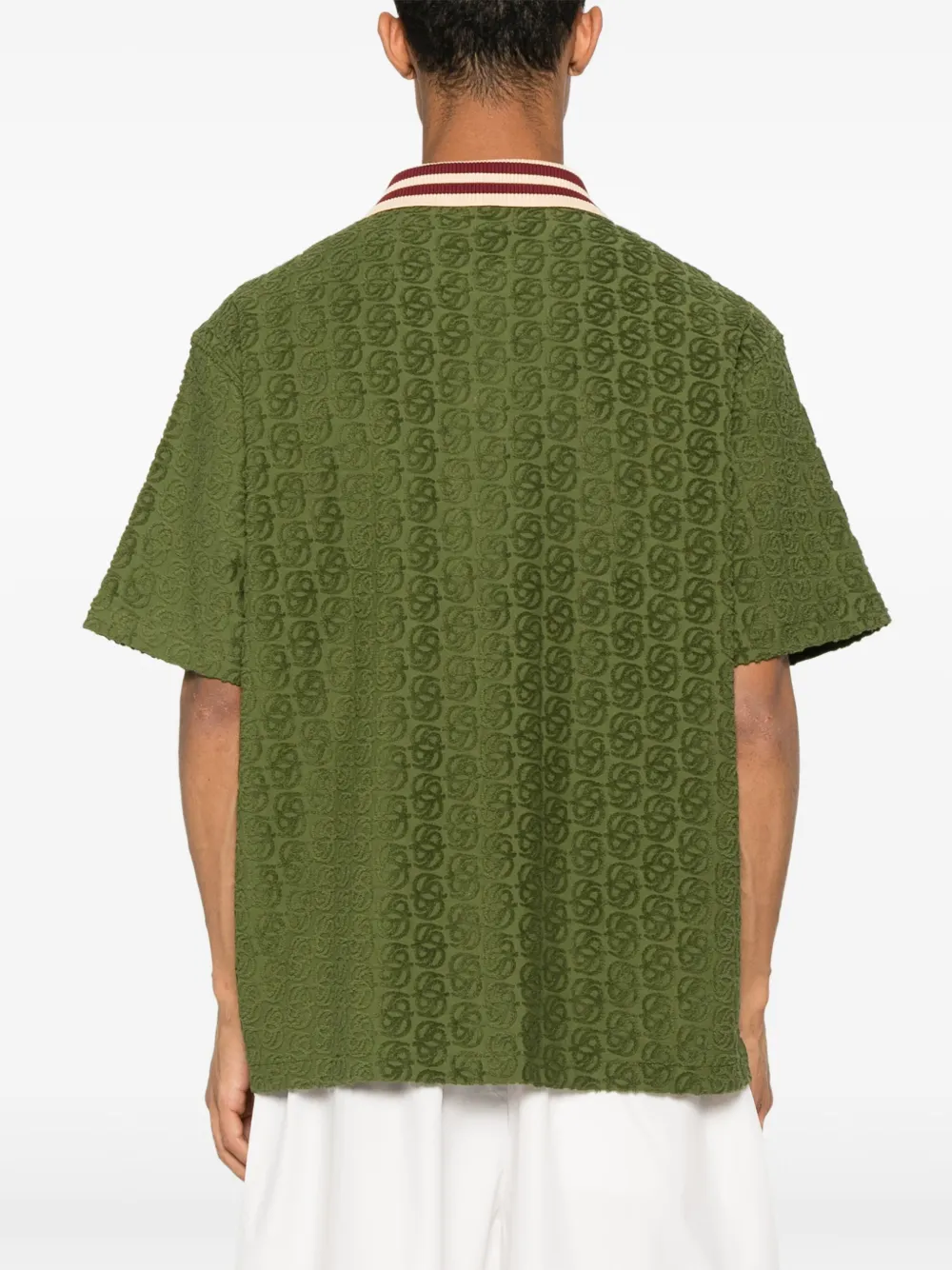 Drôle De Monsieur Overhemd met contrasterende kraag Groen