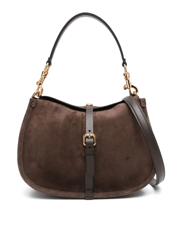 ETRO Suede Crossbody Bag Brown FARFETCH IN