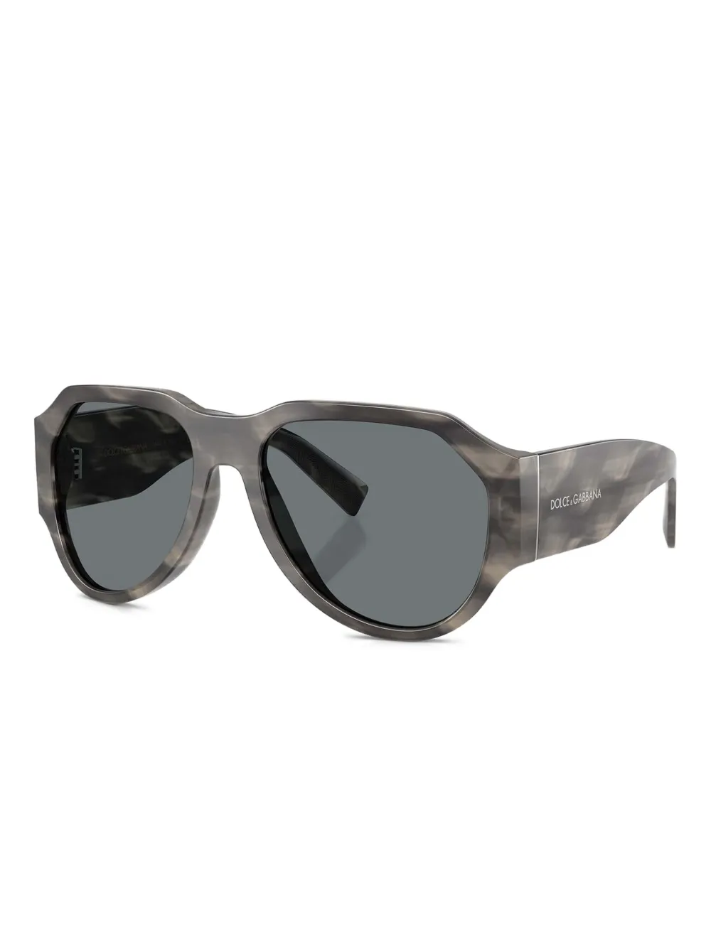 Dolce & Gabbana Eyewear Zonnebril met geometrisch montuur Grijs