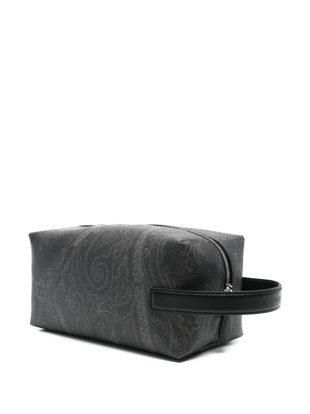 ETRO embroidered-logo wash bag - Grijs