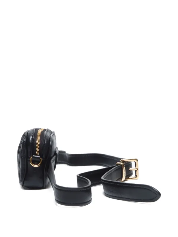Miu Miu Pre-Owned 2020-2024 Small Matelassé Belt Bag | Black