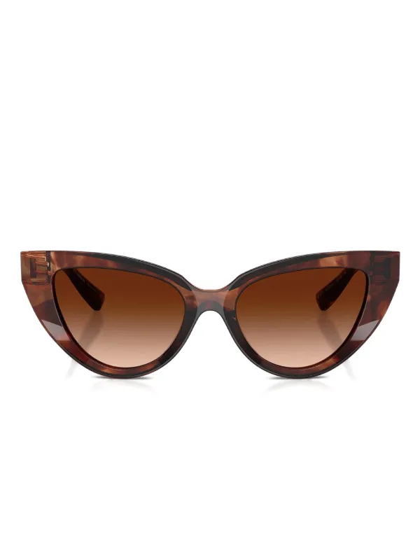Dolce Gabbana Eyewear cat-eye Acetate Sunglasses Brown FARFETCH PH