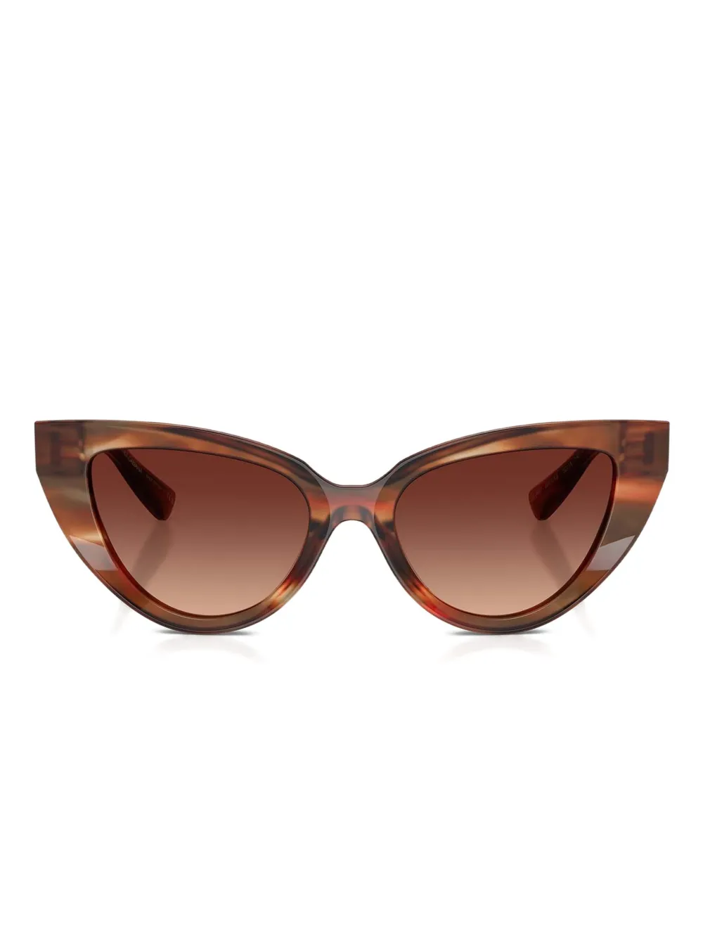 Dolce & Gabbana Eyewear striped cat-eye sunglasses | Brown | Image 1