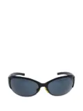 CHANEL Pre-Owned 1990-2000s oval-frame sunglasses - Black