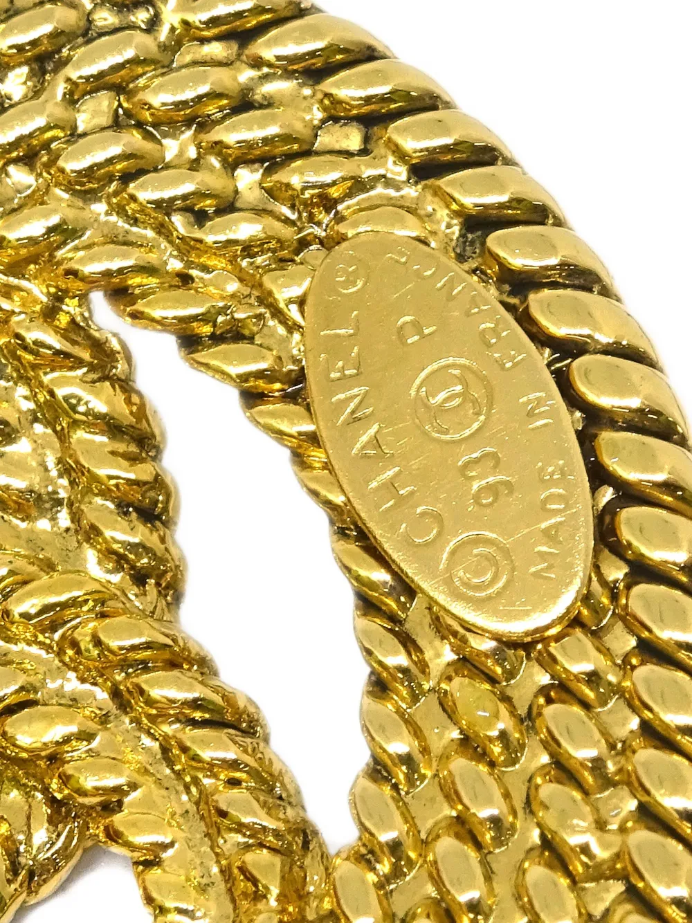 Pre-owned Chanel 1993 Cc Brooch
