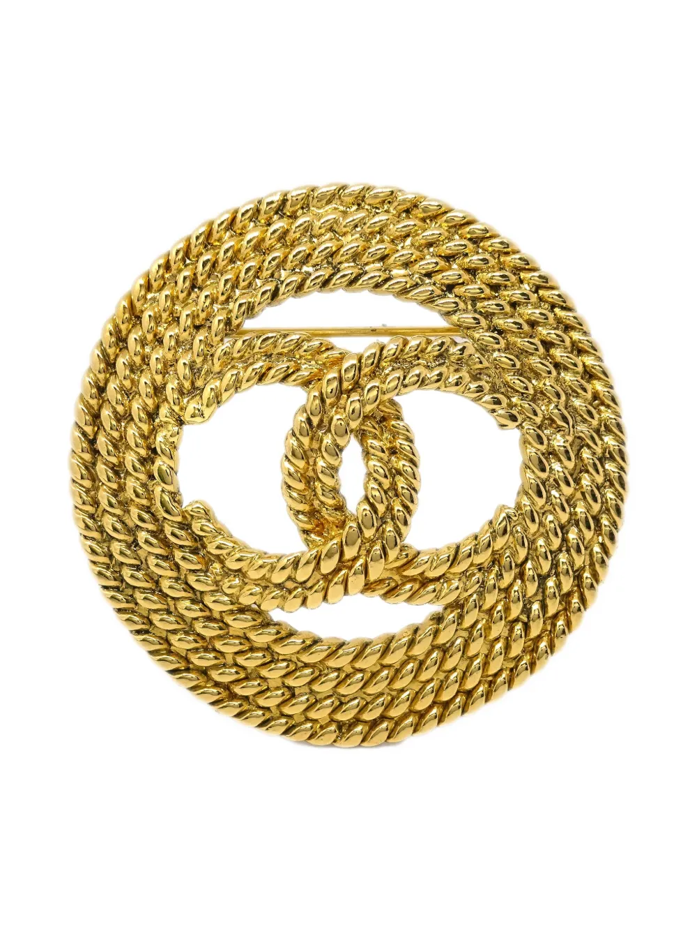 Pre-owned Chanel 1993 Cc Brooch