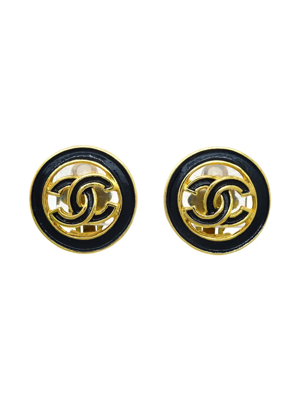 CHANEL Pre-Owned 1993 ココマーク イヤリング - ゴールドトーン CHANEL Pre-Owned 1993 ココマーク イヤリング - ゴールドトーン