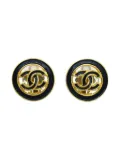 CHANEL Pre-Owned 1993 CC clip-on earrings - Gold