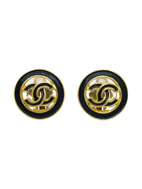 CHANEL Pre-Owned 1993 CC clip-on earrings