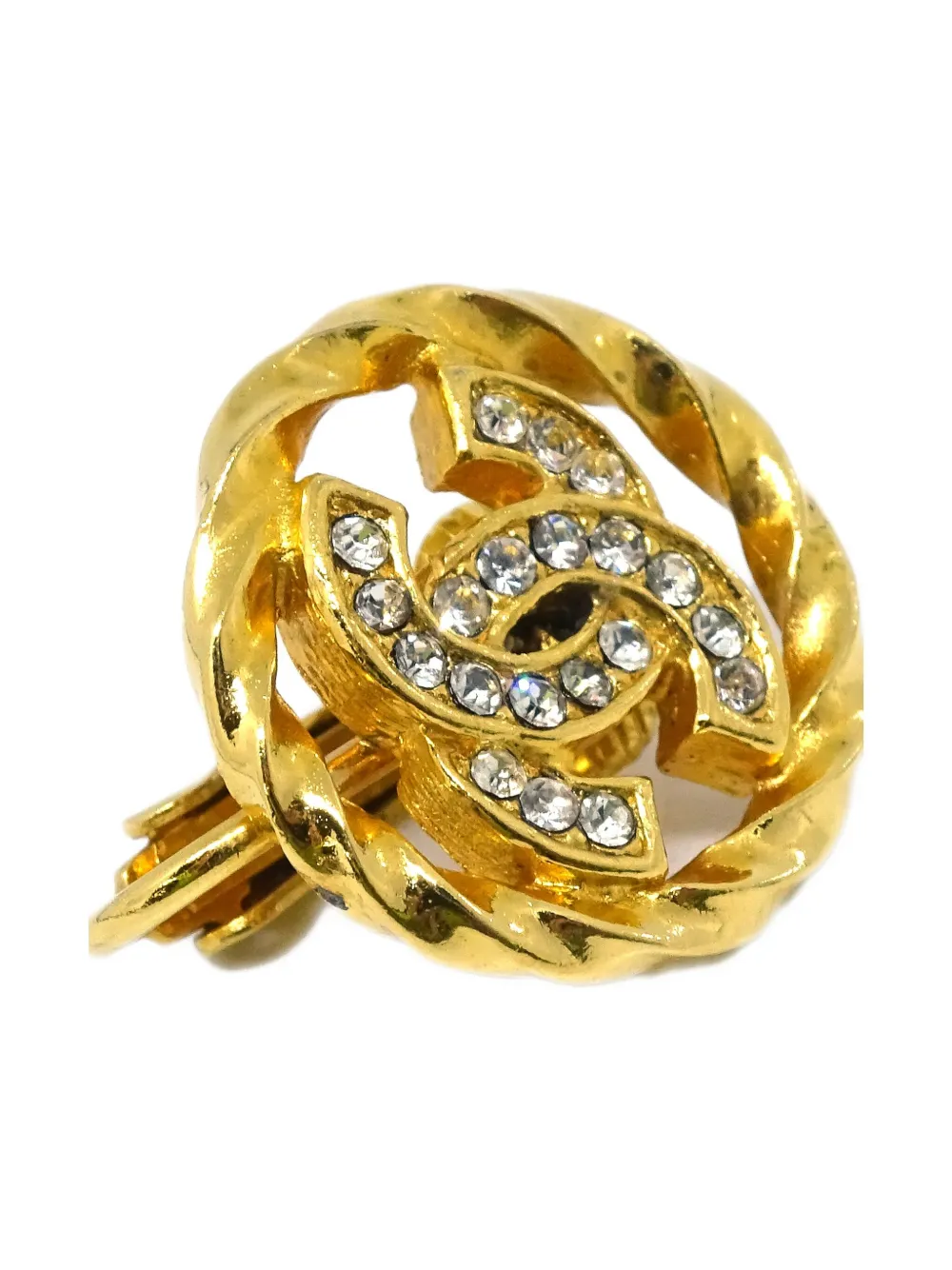 Pre-owned Chanel 1990-2000s Cc Clip-on Earrings