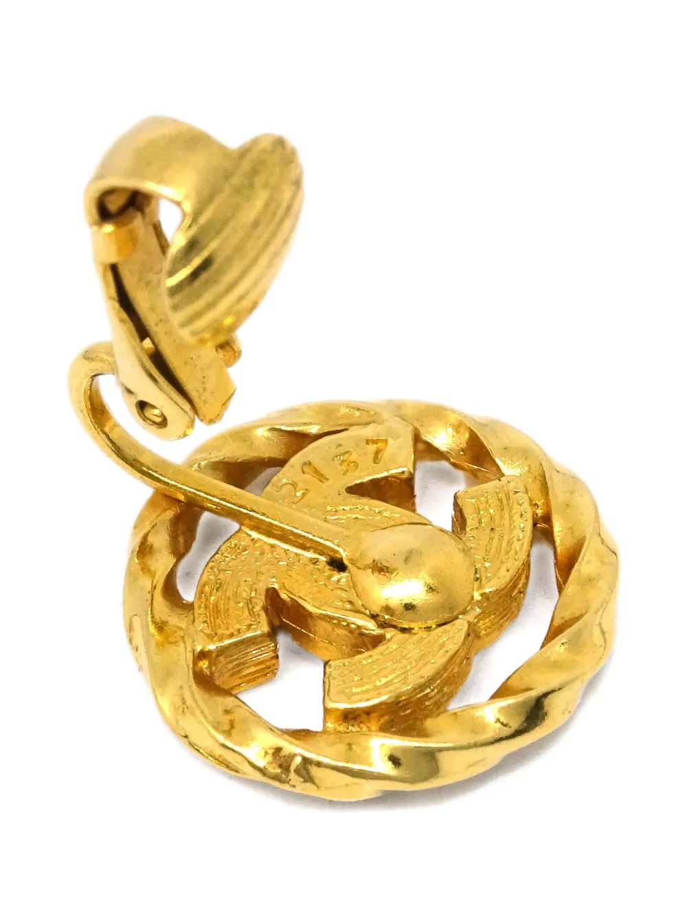 Pre-owned Chanel 1990-2000s Cc Clip-on Earrings