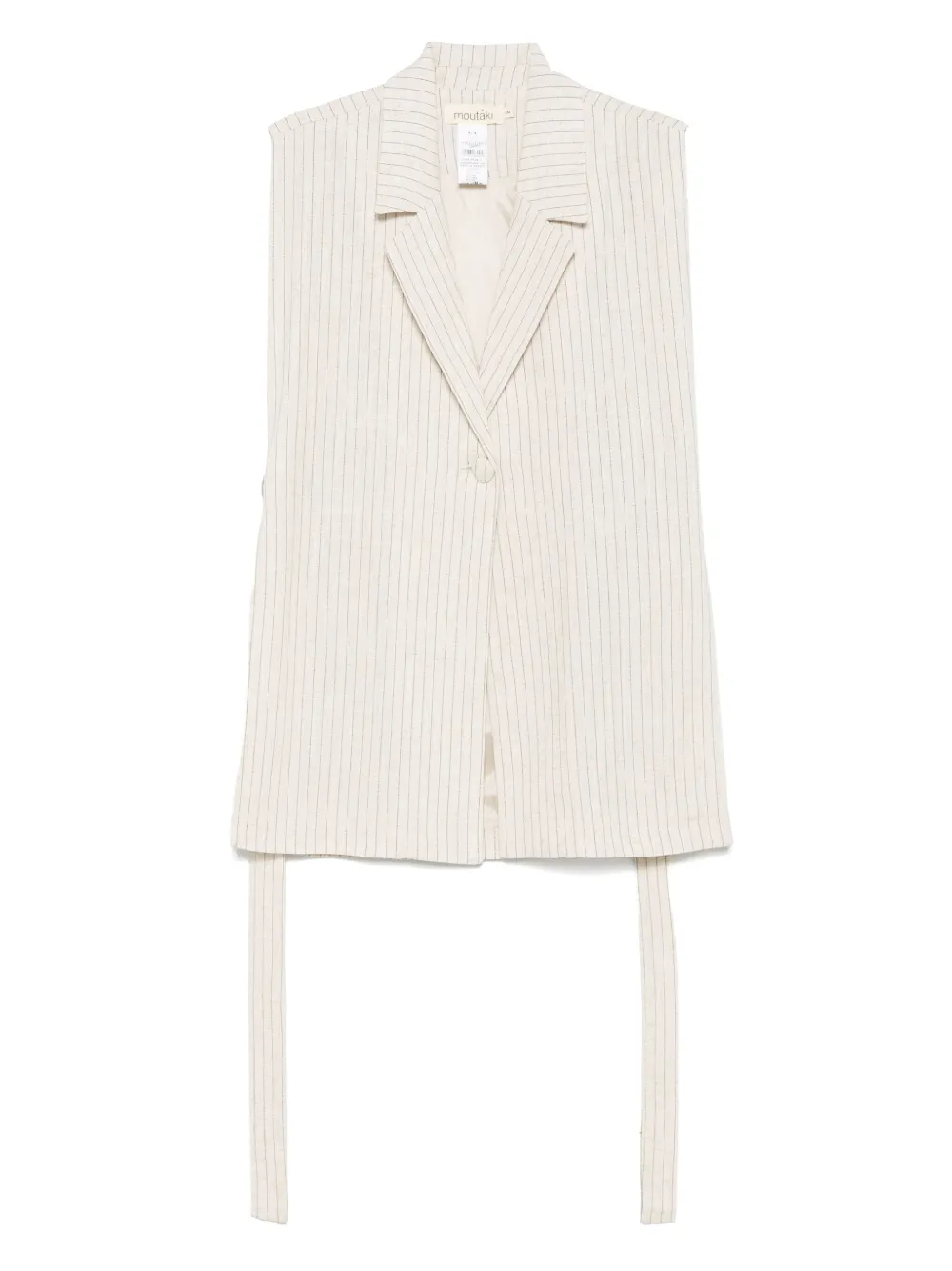 MOUTAKI Gestreepte spencer Beige