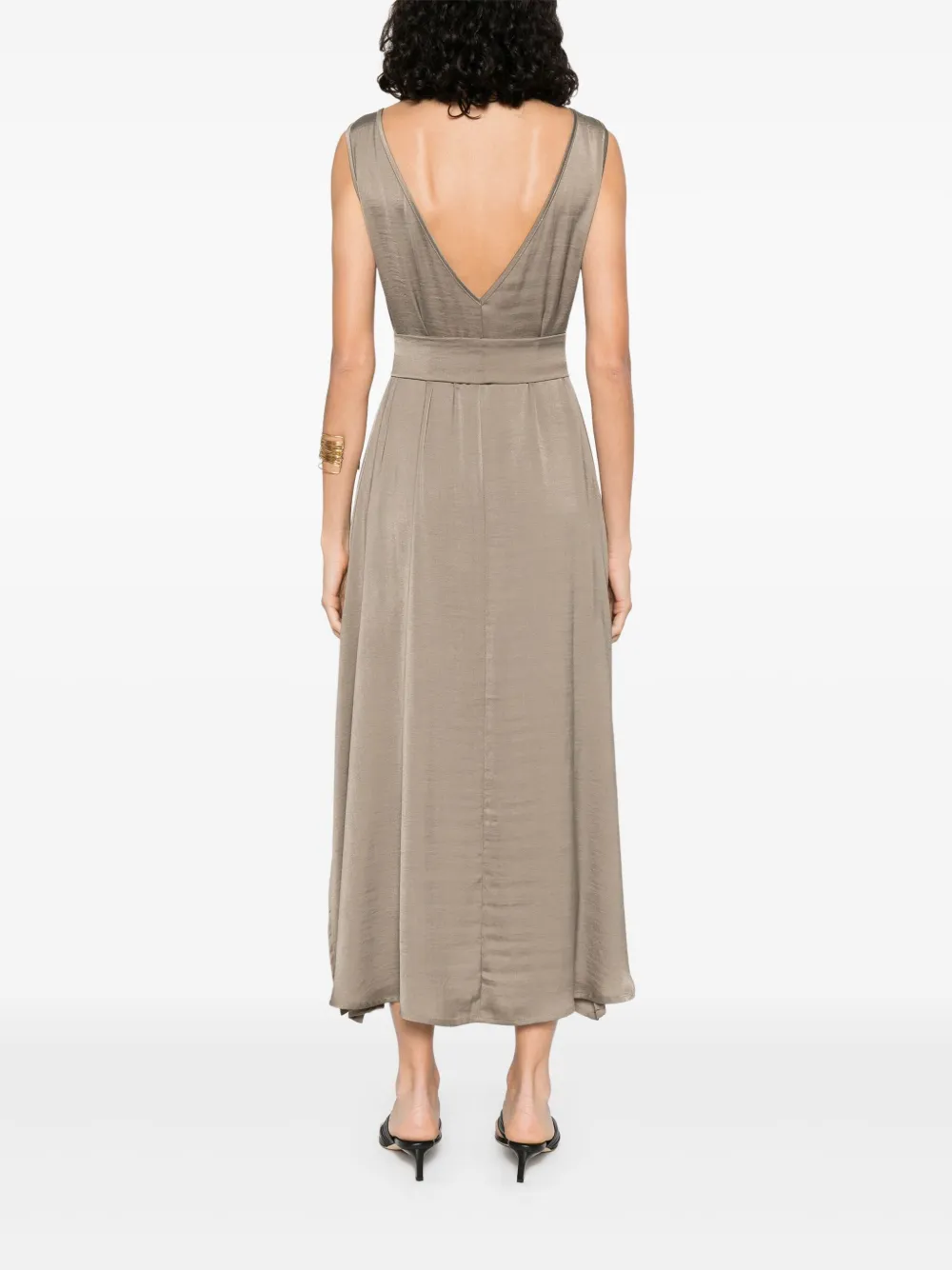 MOUTAKI SATIN MIDI DRESS 