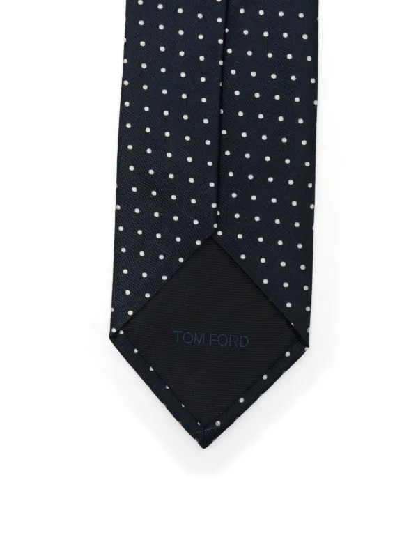 TOM FORD ネイビー シルクネクタイ TOM FORD シルク ネクタイ | ブルー | FARFETCH JP