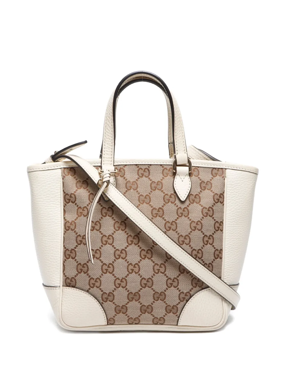 Gucci Pre-Owned 2000-2015 GGキャンバス 2wayハンドバッグ - ホワイト Gucci Pre-Owned 2000-2015 GGキャンバス 2wayハンドバッグ - ホワイト