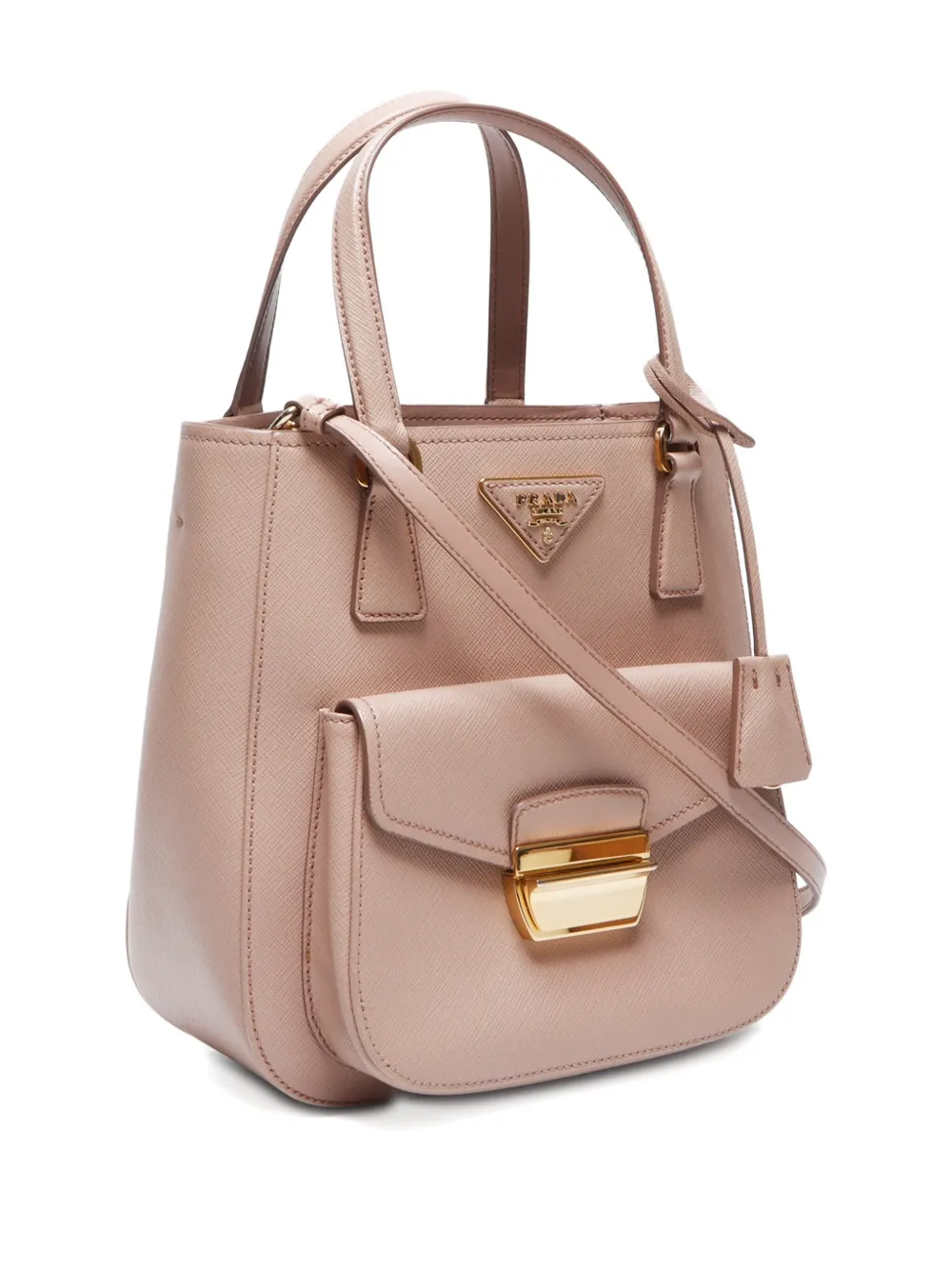 Pre-owned Prada 2021 Triangle-logo Tote Bag