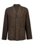 Frescobol Carioca three-button linen blazer - Brown
