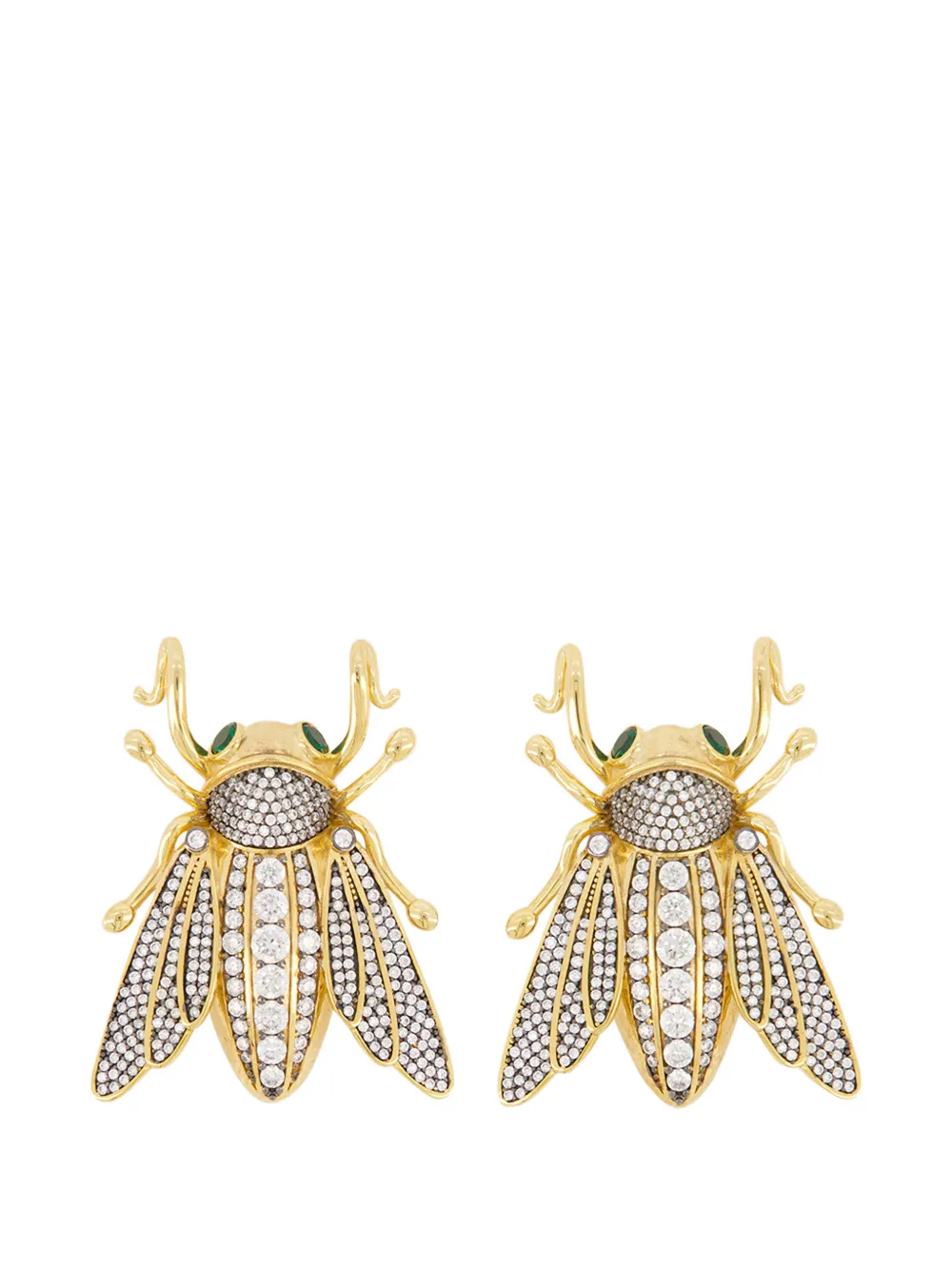Begüm Khan Queen Bee crystal earrings - Oro