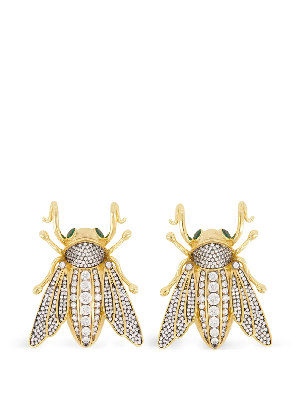Begüm Khan Queen Bee crystal earrings - Oro
