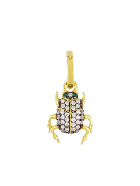 Begüm Khan 24K gold-plated Scarab hoop earring