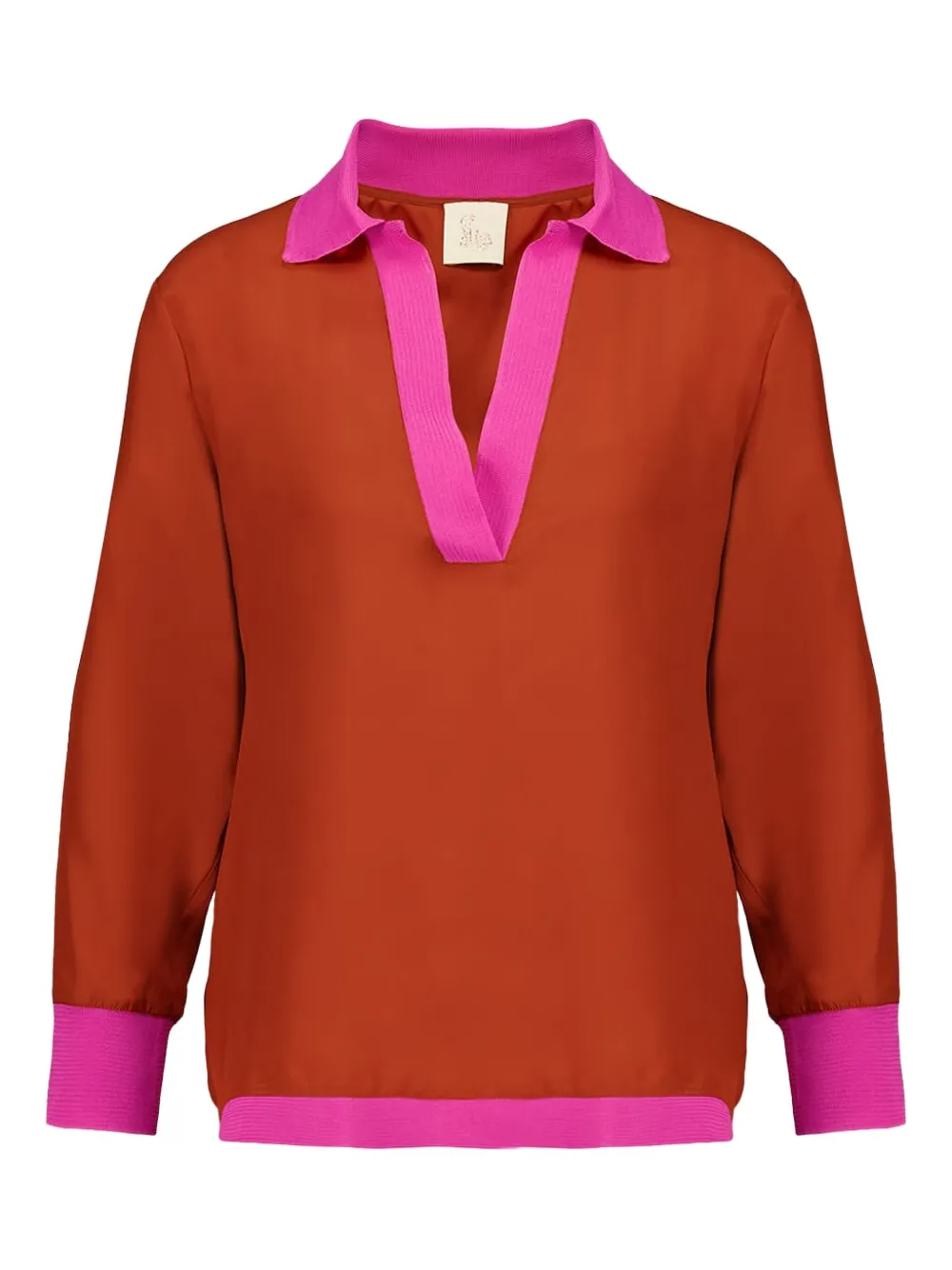 V-neck blouse