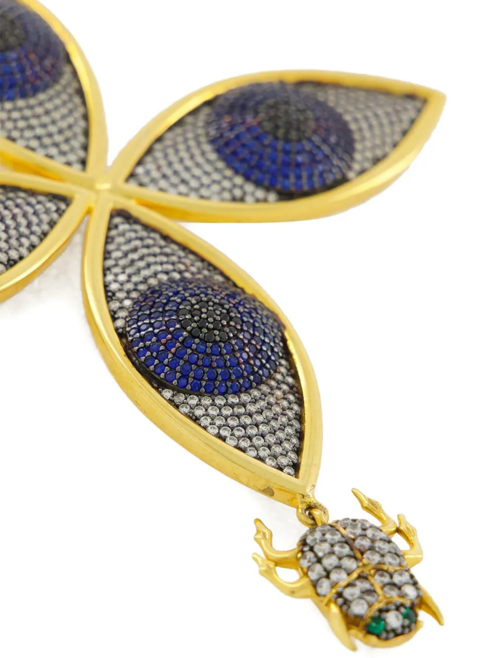 Begüm Khan Scarab Horus beetle-motif earrings - Goud