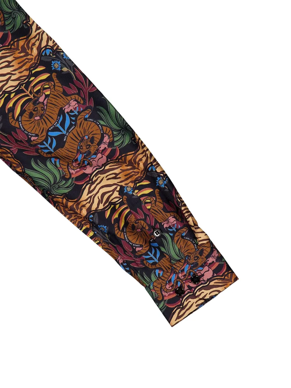 Paula Tiger-print Button-up Shirt In Brown