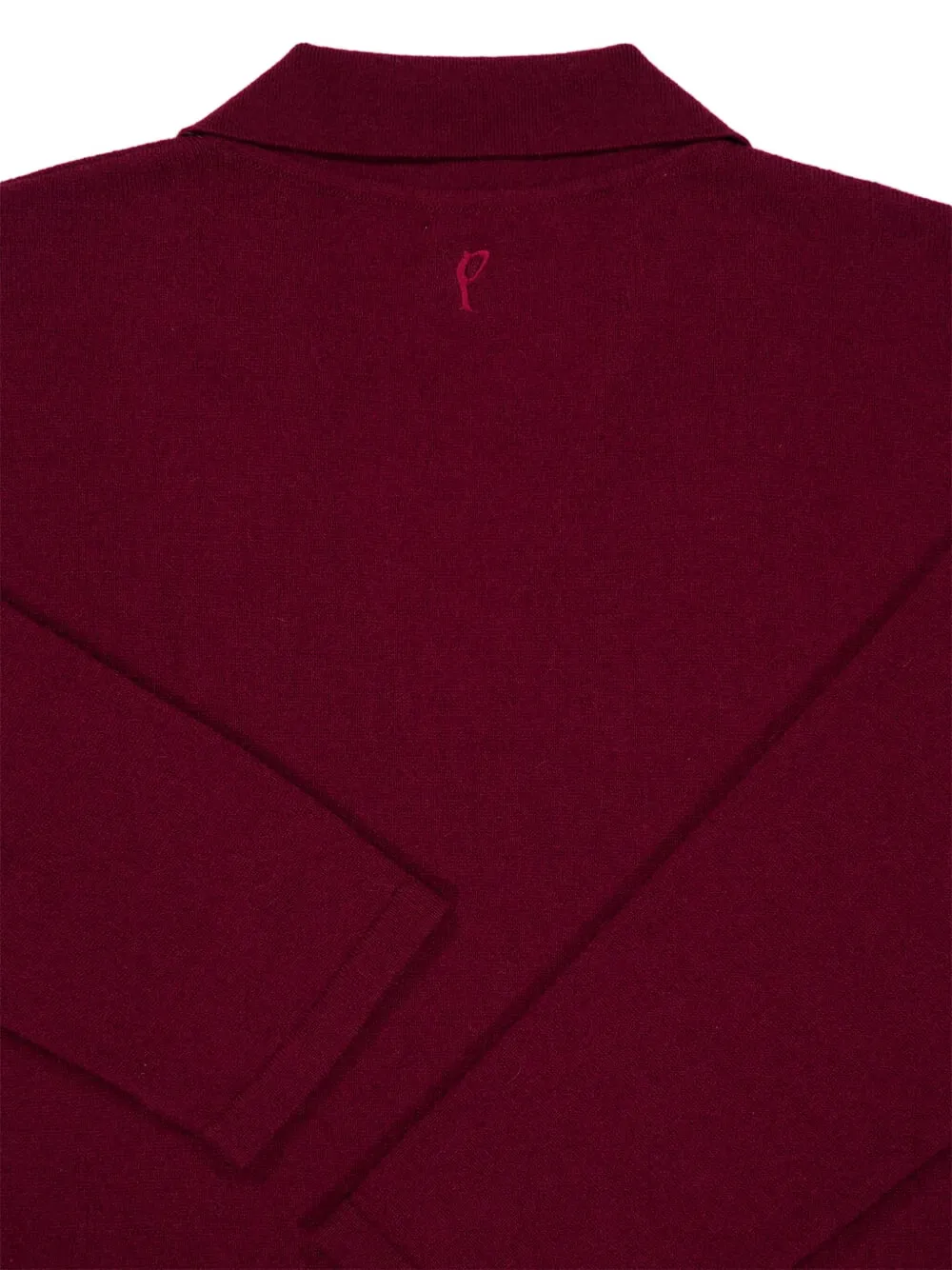 Paula Plunge-collar Sweater In Red