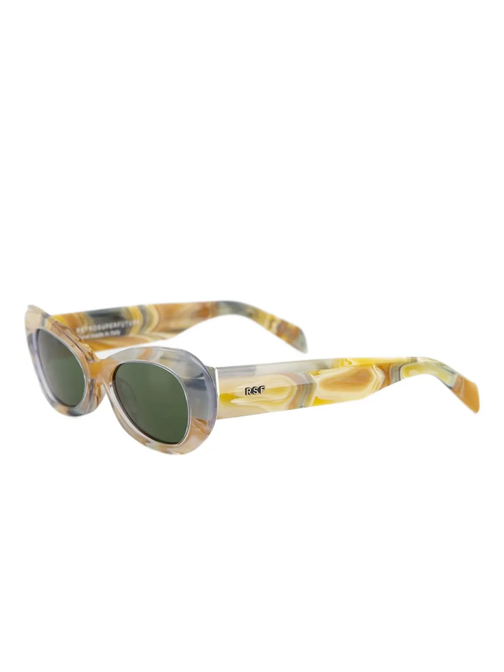 Retrosuperfuture Izipho zonnebril met cat-eye montuur Geel