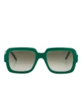 Emmanuelle Khanh Bambino square-frame sunglasses - Green
