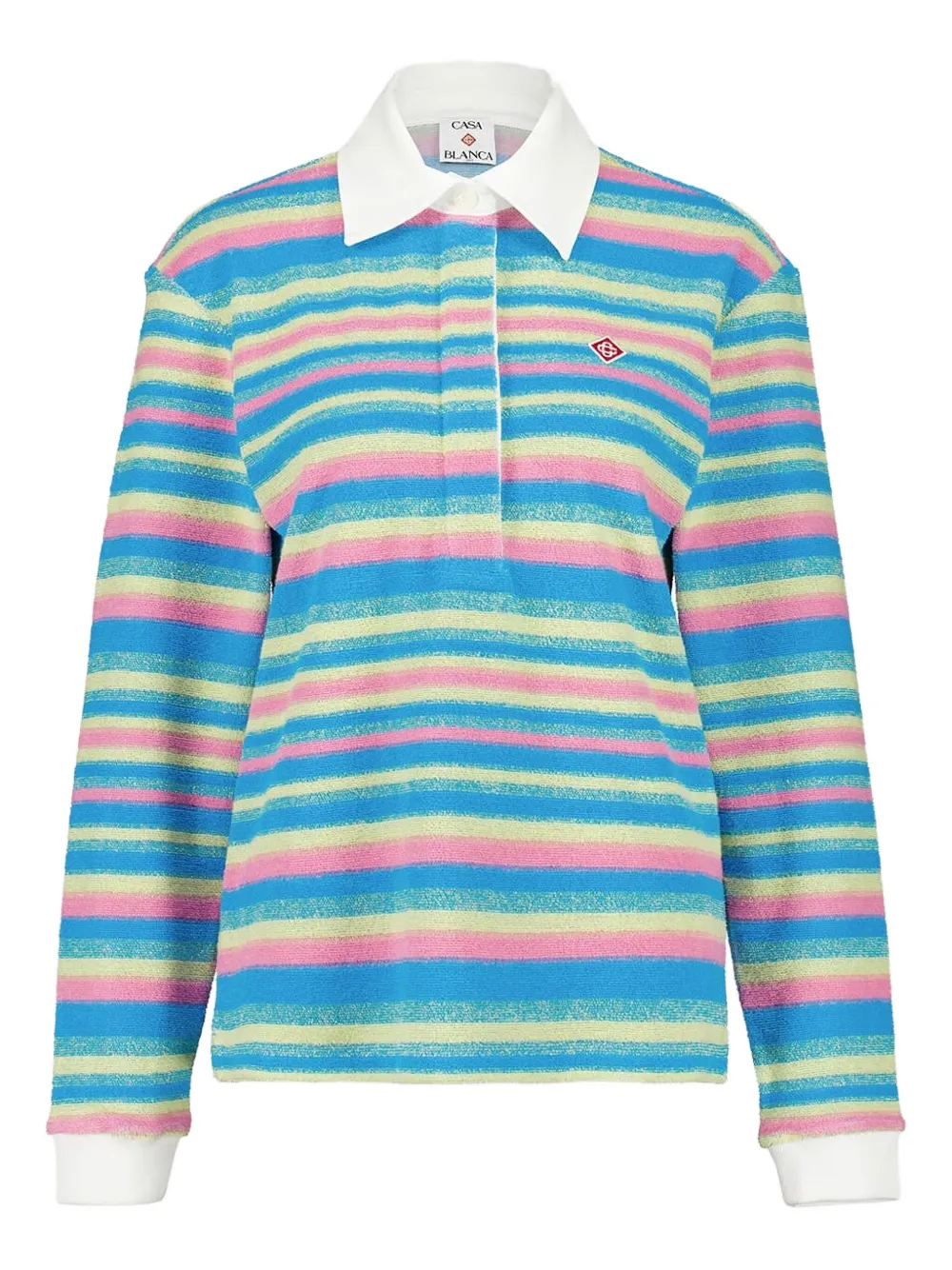 Casablanca Gestreepte polotop Blauw