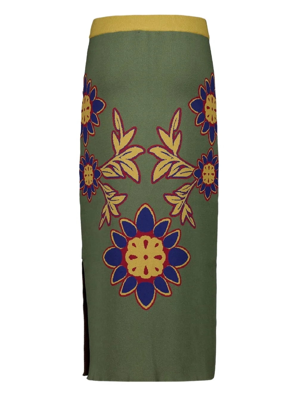 PAULA Spar midi-rok - Groen