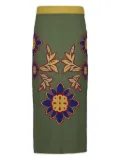 PAULA Spar midi skirt - Green