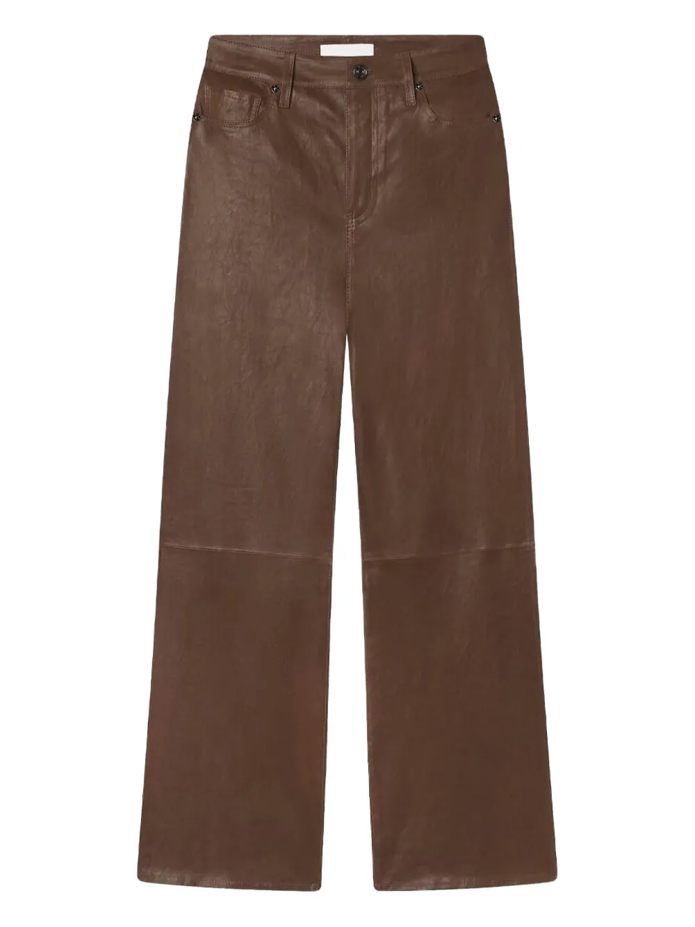 Frame Leather Trousers In Brown
