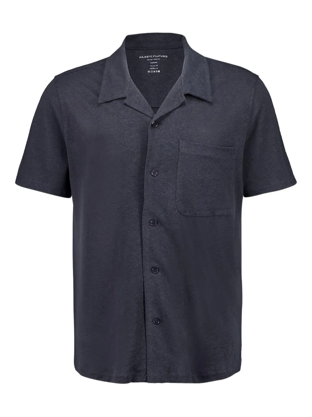Majestic Filatures camisa manga corta con botones | gris | Image 1