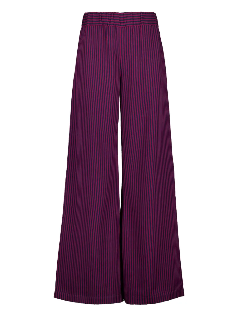 Paula Striped Trousers In Red