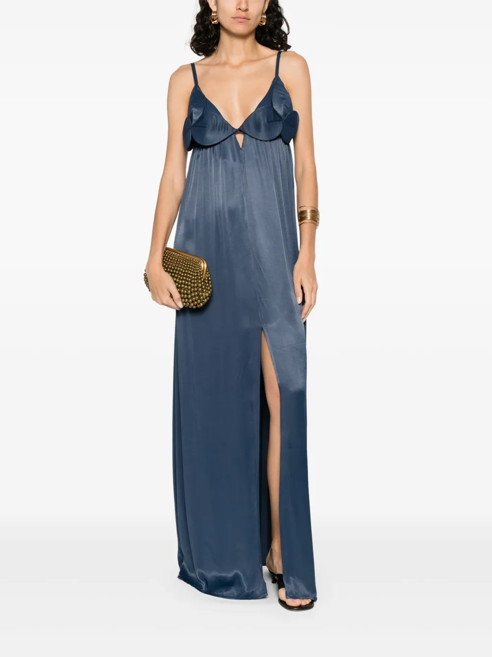 MOUTAKI pleated dress - Blauw