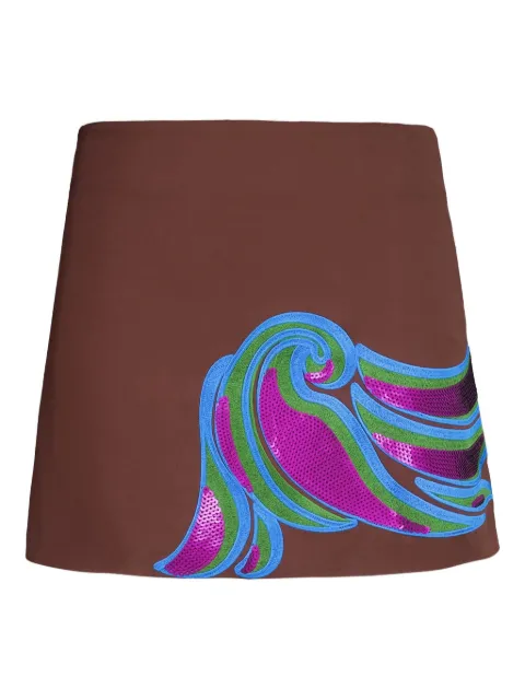 PAULA embroidered mini skirt 
