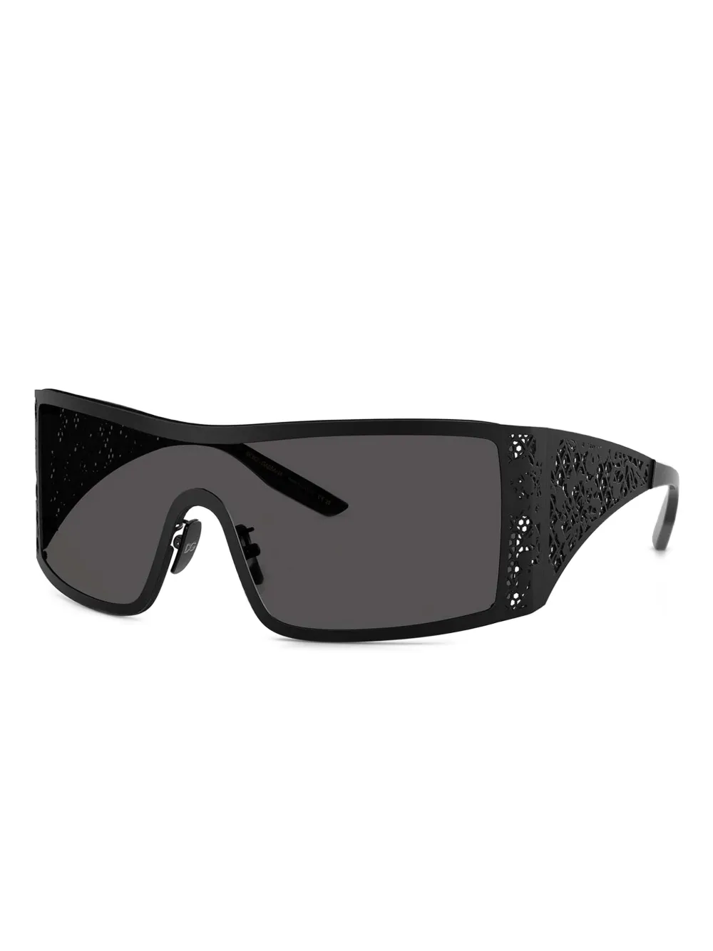 Dolce & Gabbana Eyewear Zonnebril met schild montuur - Zwart