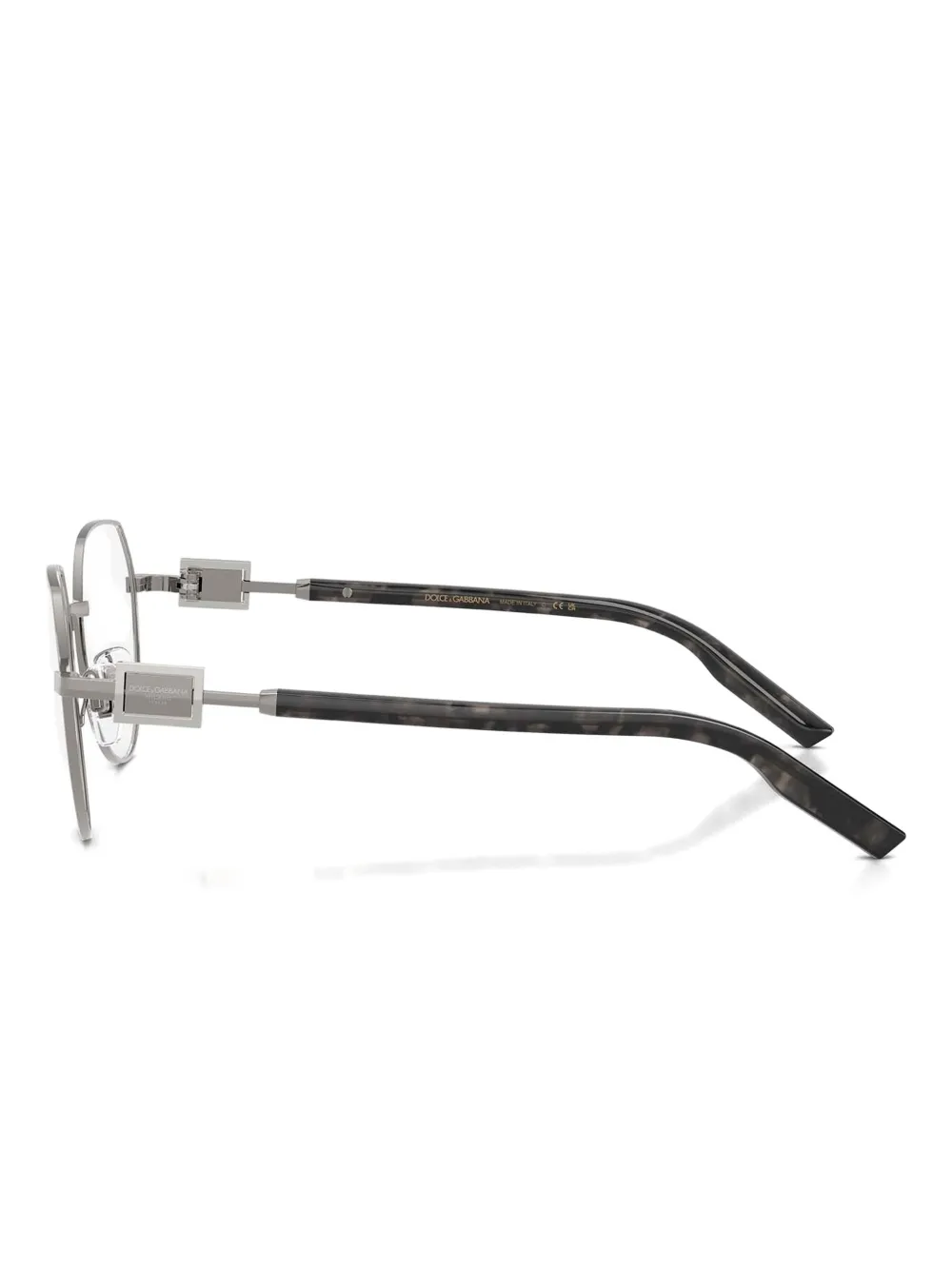 Dolce & Gabbana Eyewear Bril met rond montuur Grijs