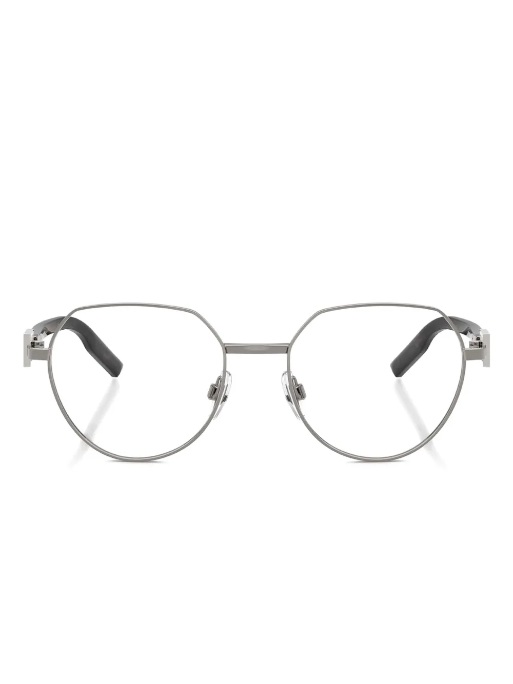 Dolce & Gabbana Eyewear Bril met rond montuur Grijs