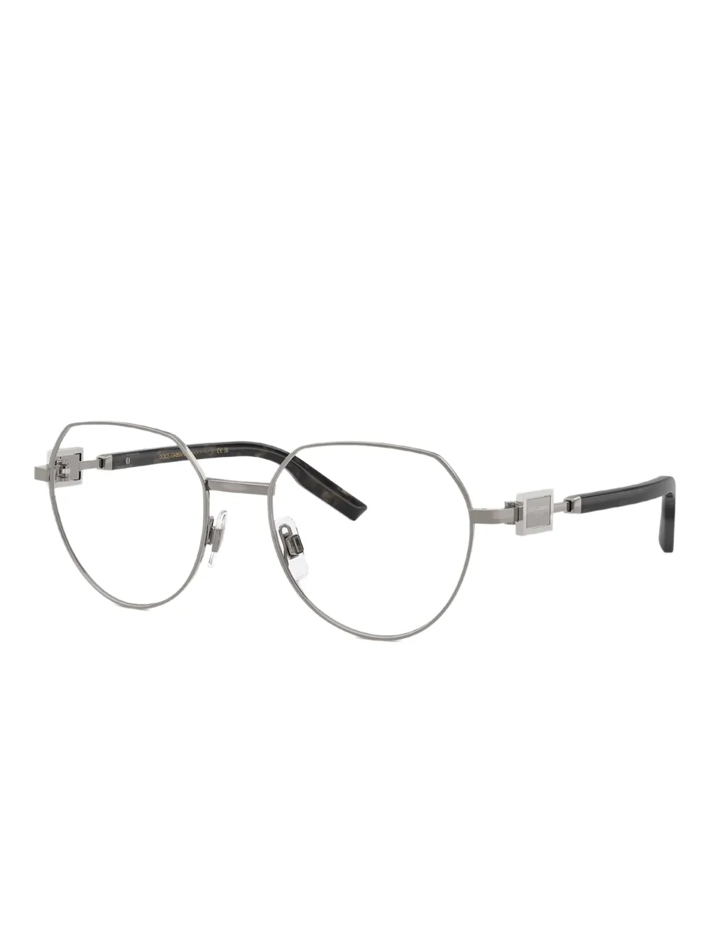 Dolce & Gabbana Eyewear Bril met rond montuur Grijs